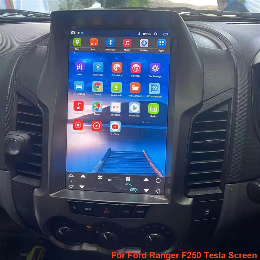 Android Auto Head Unit 12.3 Inch - Android 15 Untuk Ford Ranger F250