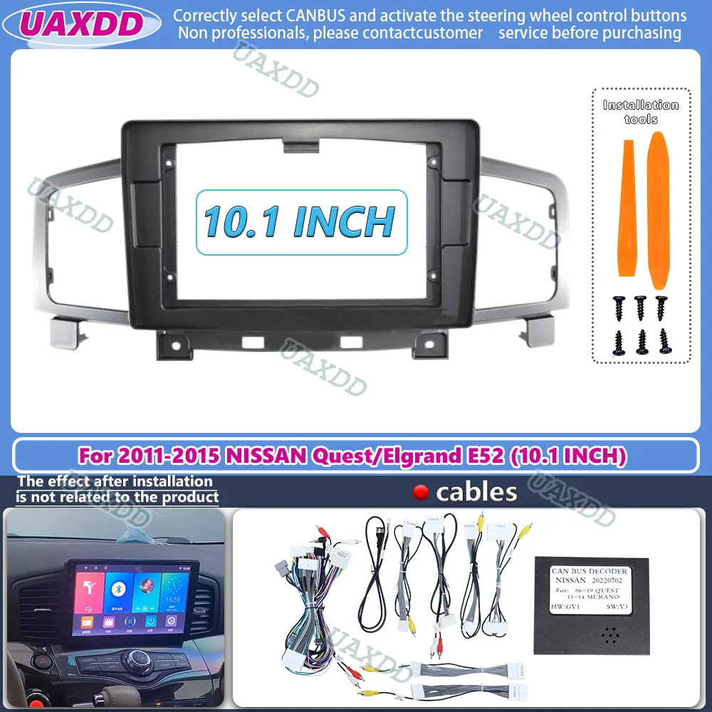 Car Stereo Canbus Decoder - Radio mobil Fascias bingkai untuk Nissan