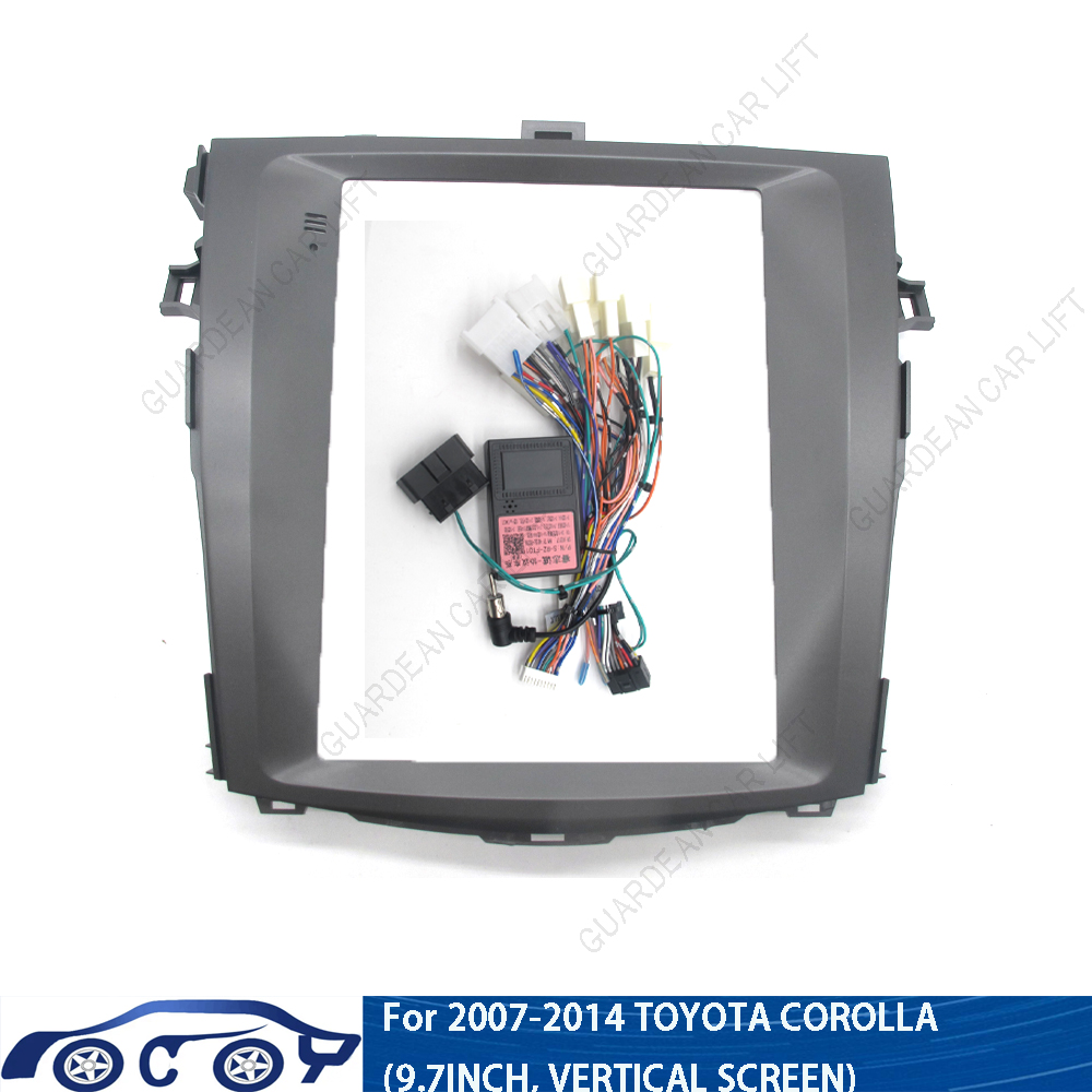 Tesla Style Screen Car Radio - Untuk 2007-2014 TOYOTA COROLLA (9.7 Inci,