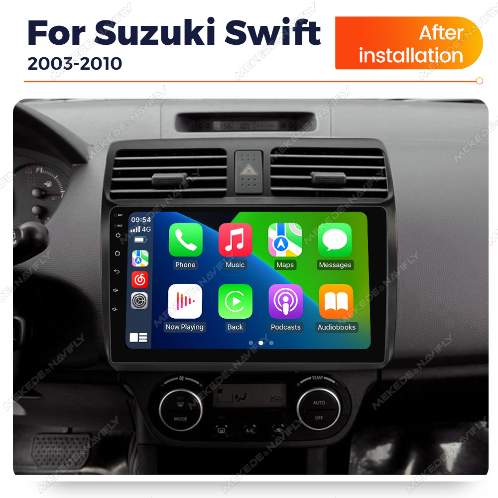 Car Radio Gps Navigation 10 Inch - MEKEDE 2 Din Carplay Nirkabel untuk