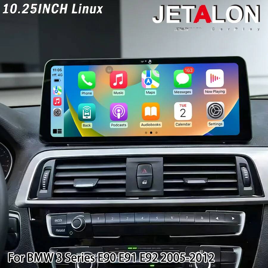 Car Multimedia Player Carplay Android Auto - 10.25'' Untuk BMW Seri 3 E90