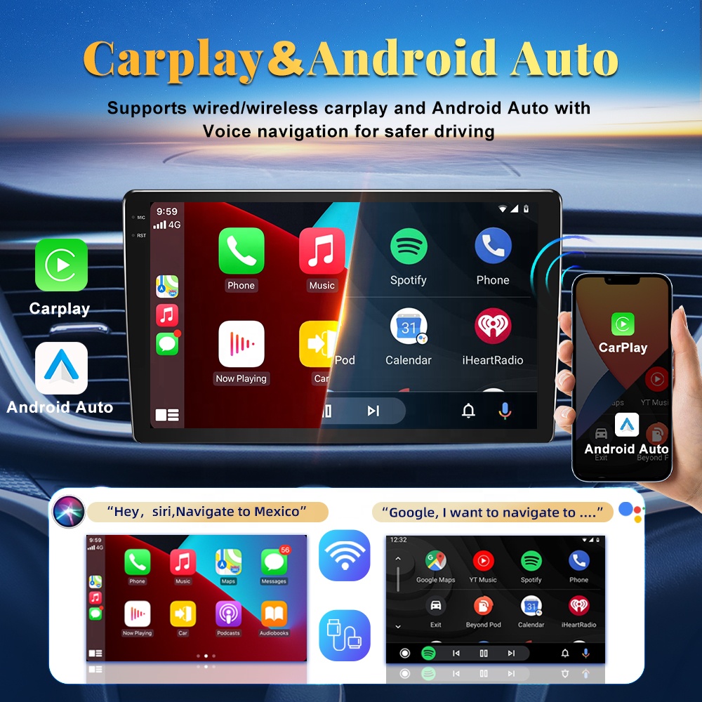 Stereo Mobil Universal 2Din La - Car Multimedia Player Carplay Android Auto ulasan dan harga