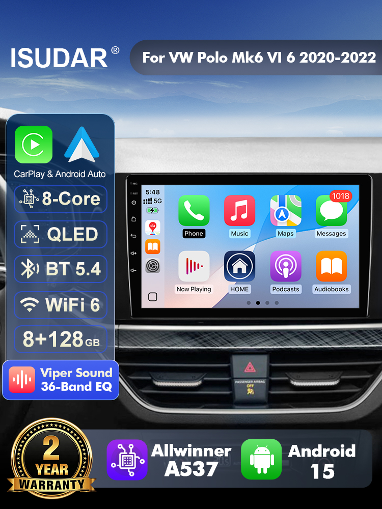 ISUDAR T57 Radio Android 15 un - Android Head Unit 6Gb 128Gb ulasan dan harga