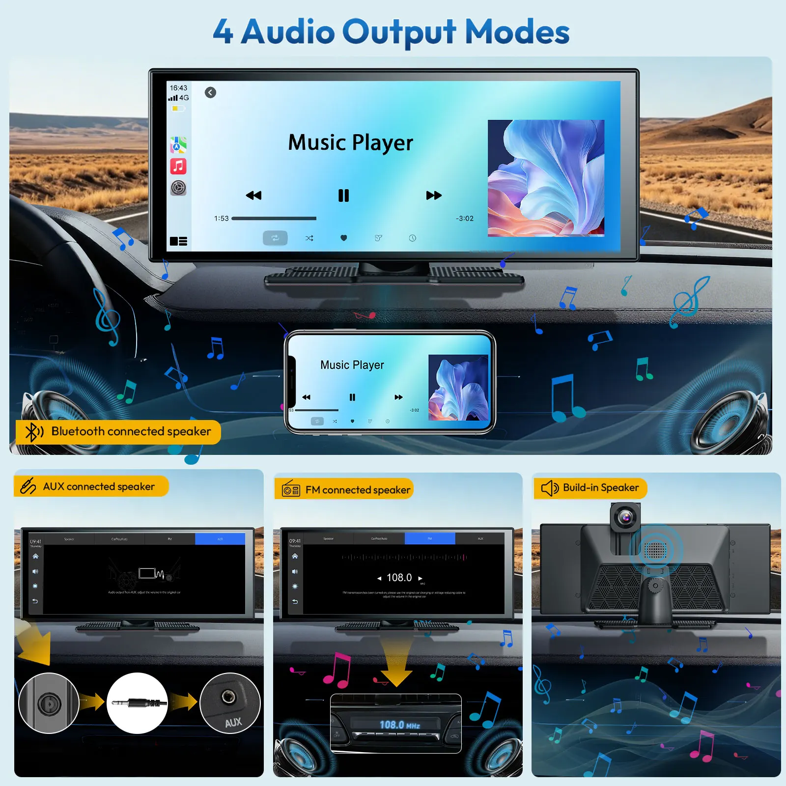 ESSGOO, perekam video mobil po - Car Multimedia Player Carplay Android Auto ulasan dan harga