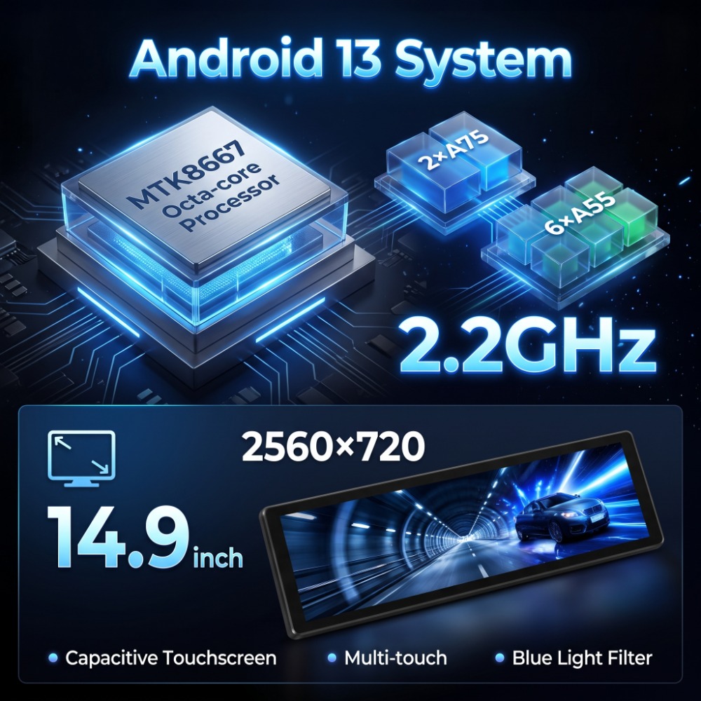 Navigasi Mobil Android 14,9 In - Car Multimedia Rear Seat Entertainment ulasan dan harga
