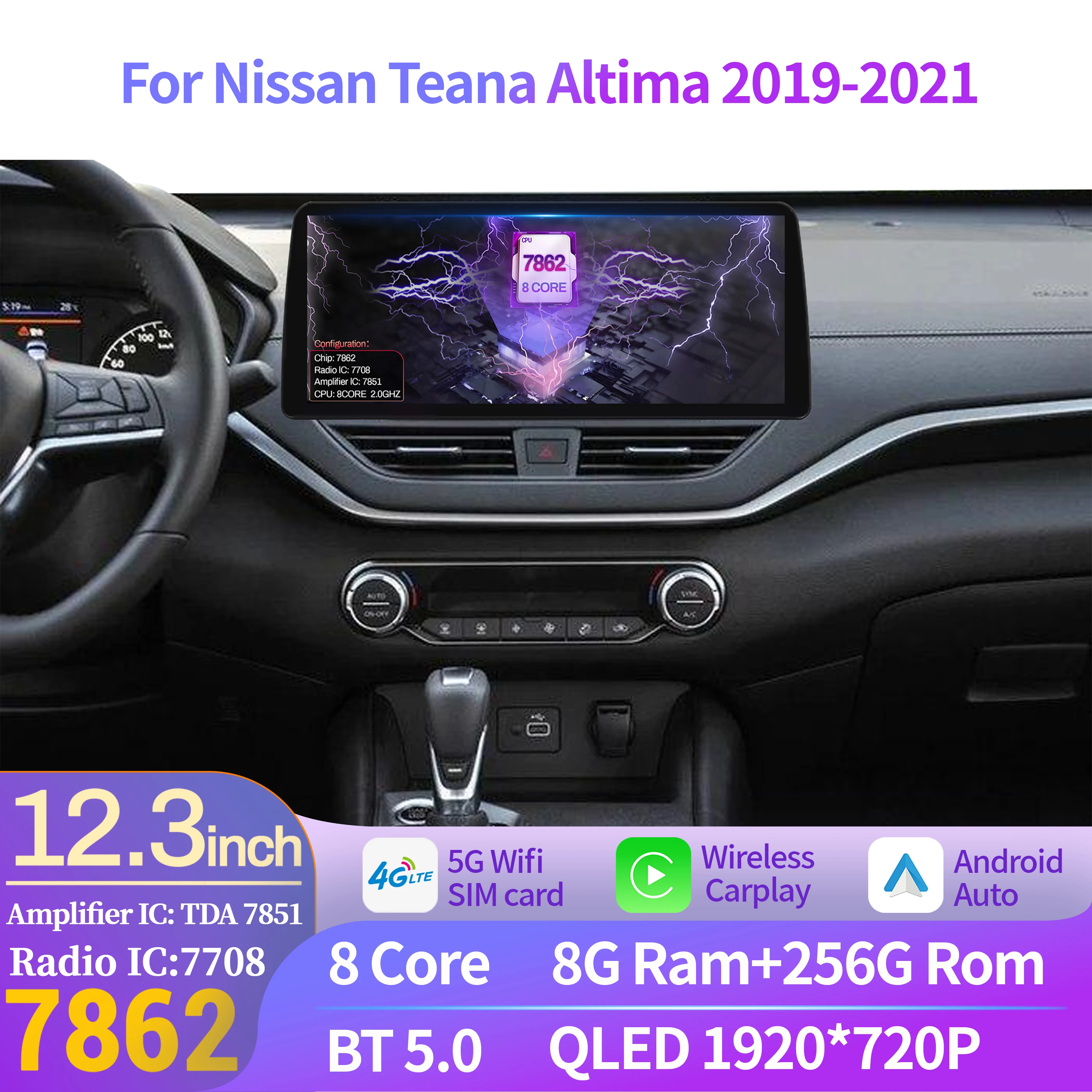 12.3 Inci untuk Nissan Teana A - Android Auto Head Unit 12.3 Inch ulasan dan harga
