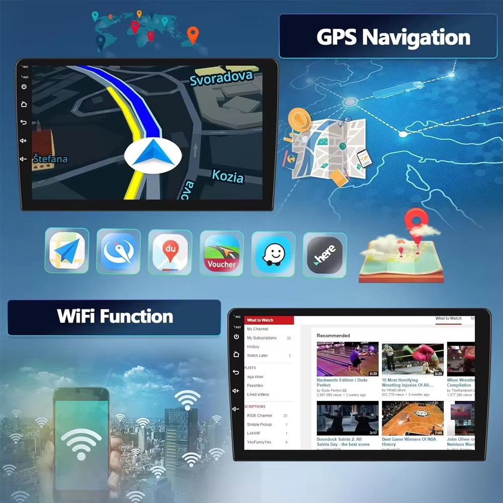 Radio Stereo Mobil Sistem Andr - Android Car Stereo 2 Din 8 Core ulasan dan harga