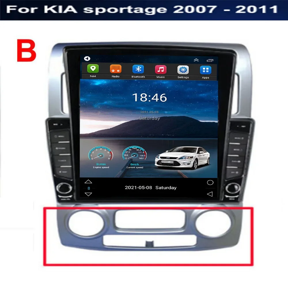 Radio Mobil Android 14.0 Gaya  - Tesla Style Screen Car Radio ulasan dan harga