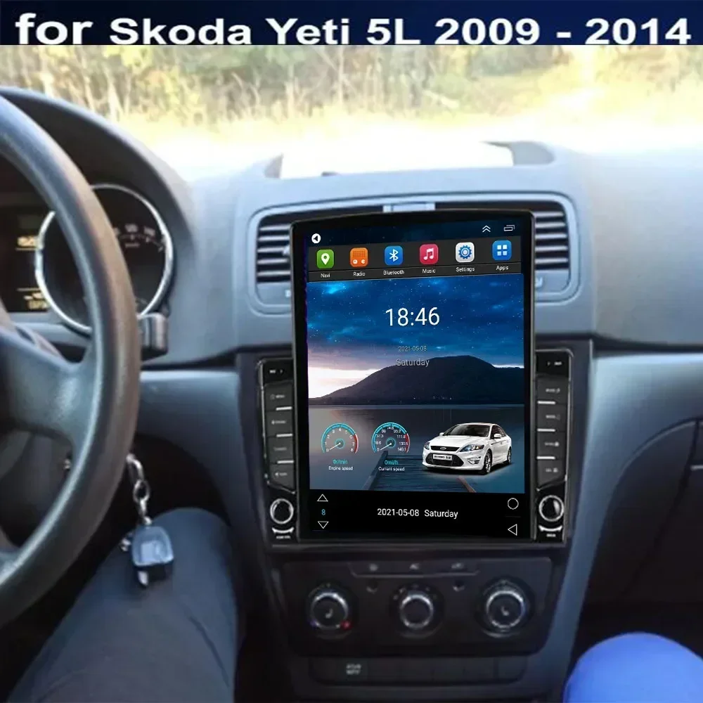 Radio Mobil Android 13 dengan  - Tesla Style Screen Car Radio ulasan dan harga