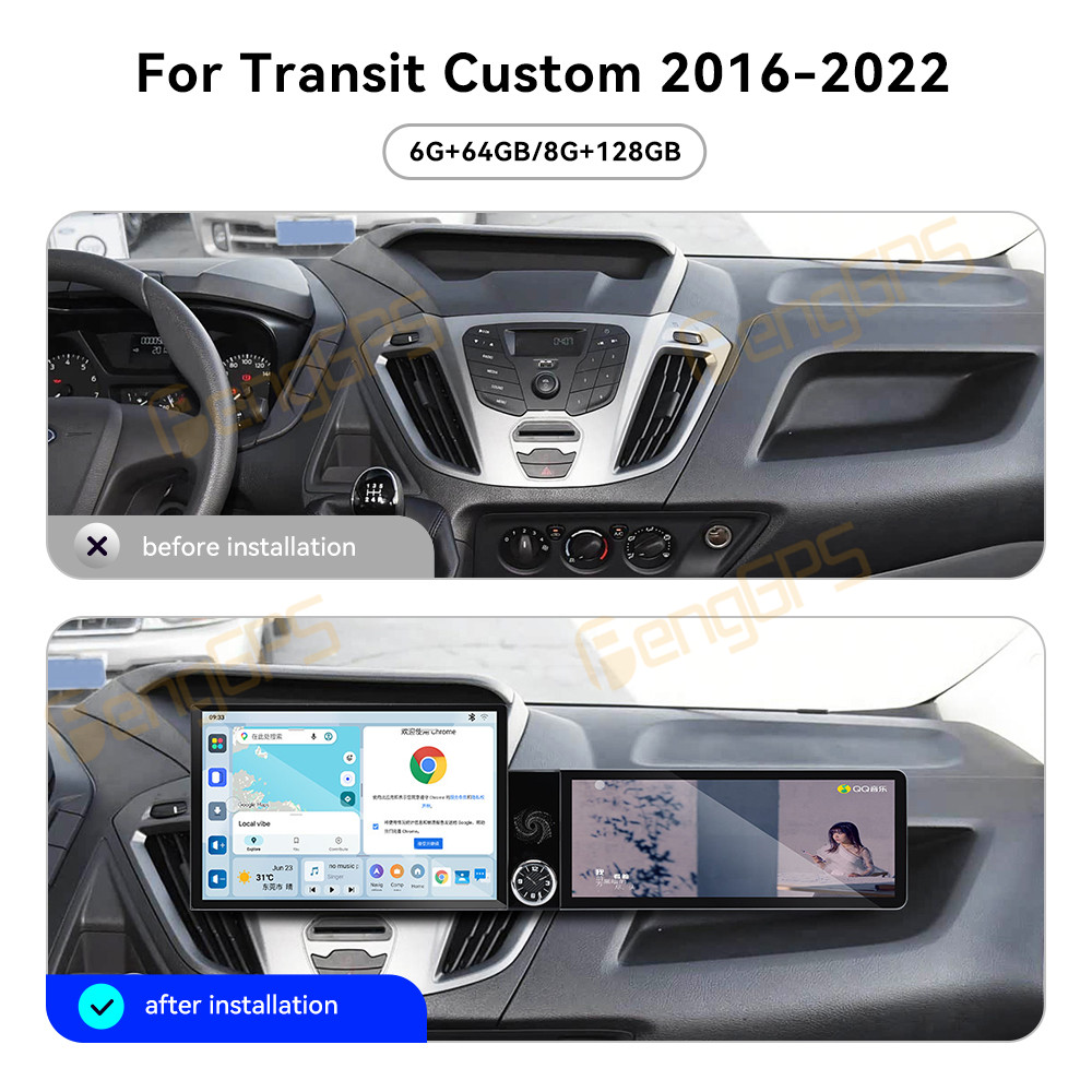 Radio Mobil Layar 13,1 Inci Un - Android Auto Head Unit 12.3 Inch ulasan dan harga