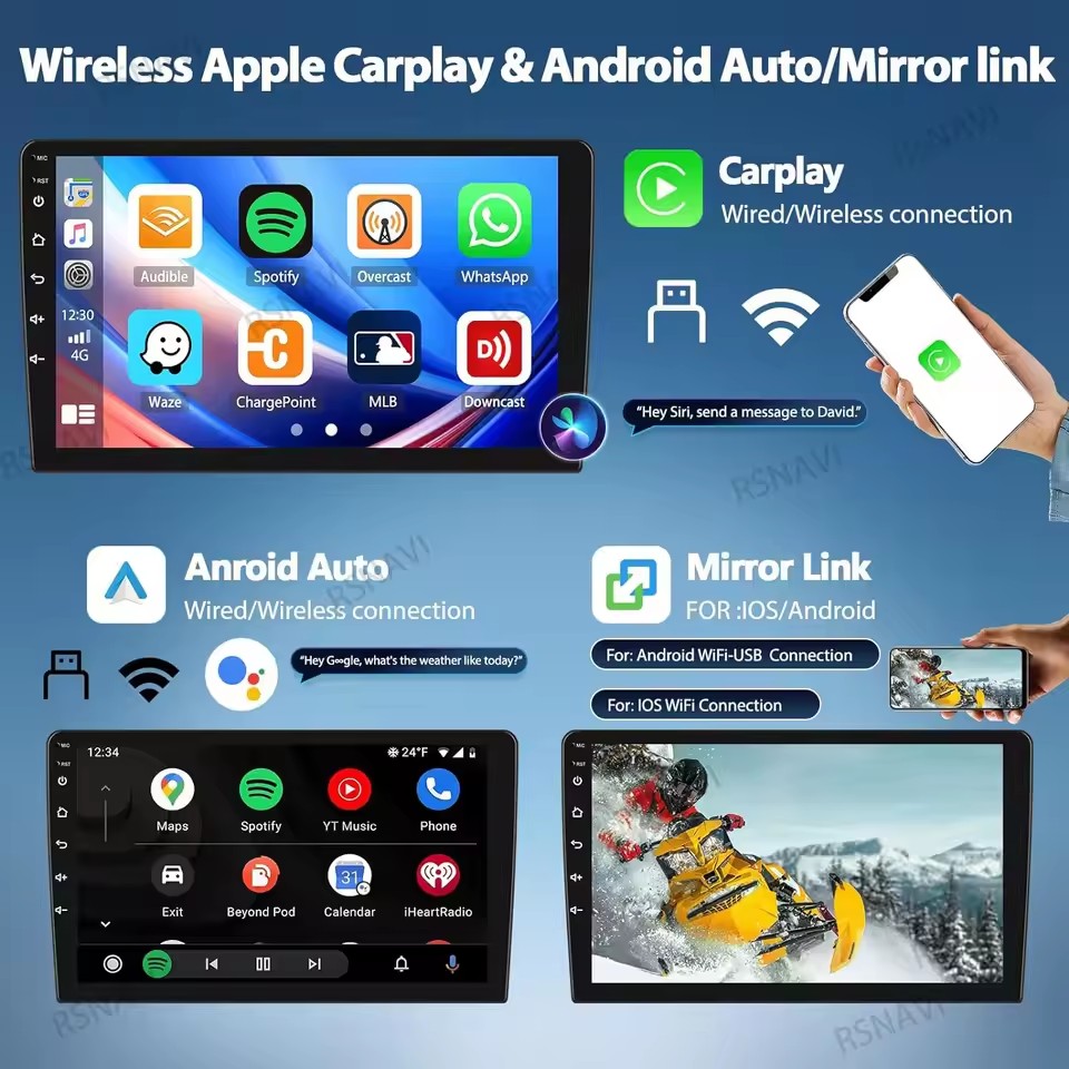 Android 16 Carplay Auto DSP Un - Android Car Stereo 2 Din 8 Core ulasan dan harga