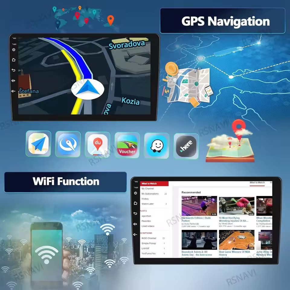 Android 16 Carplay Auto DSP Un - Android Car Stereo 2 Din 8 Core ulasan dan harga