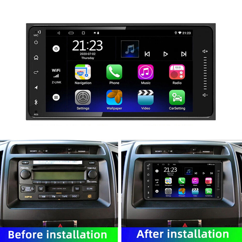 Radio Mobil Wireless CarPlay A - Android Head Unit 6Gb 128Gb ulasan dan harga
