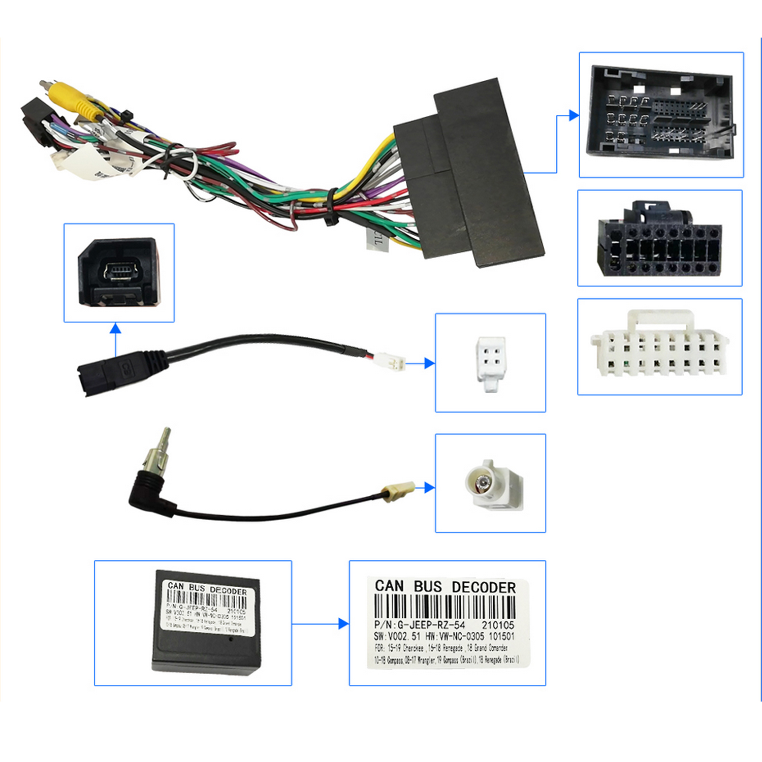 Radio mobil bingkai Fascia unt - Car Stereo Canbus Decoder ulasan dan harga