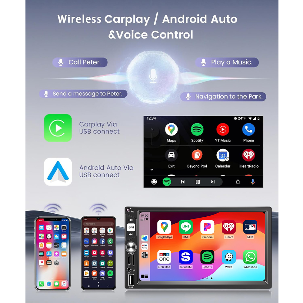 Radio Mobil 7 Inci 2 Din Carpl - Car Dvd Player Bluetooth Steering Wheel ulasan dan harga