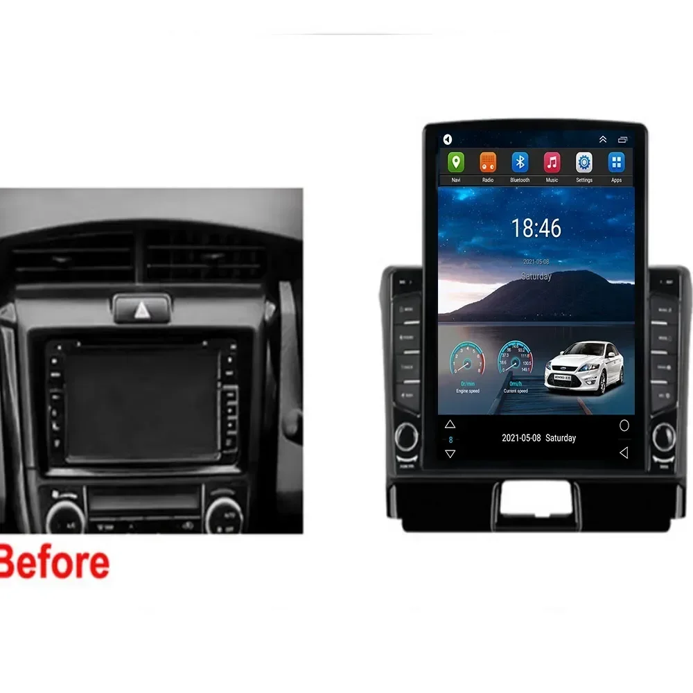 Radio Mobil Android 13 2Din Ga - Tesla Style Screen Car Radio ulasan dan harga