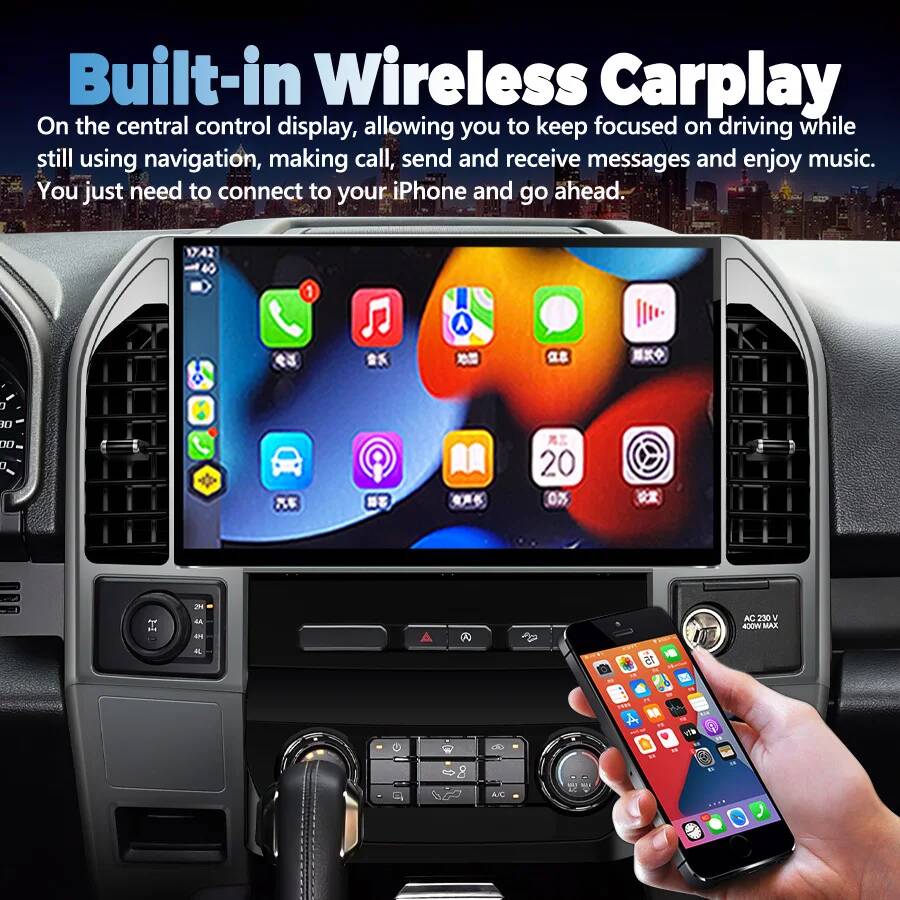Untuk Ford Raptor F150 2015-20 - Car Multimedia Player Carplay Android Auto ulasan dan harga