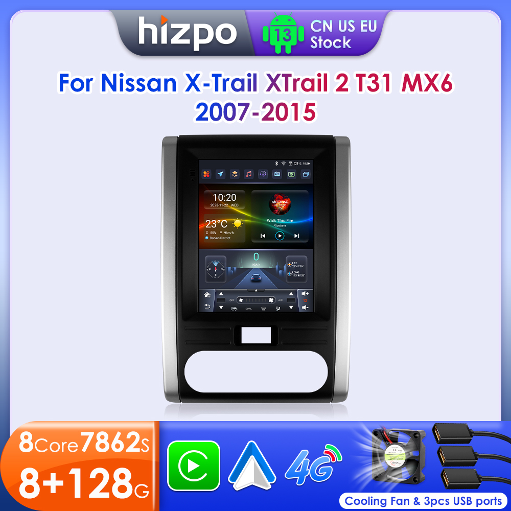 Hizpo Radio mobil untuk Tesla  - Tesla Style Screen Car Radio ulasan dan harga