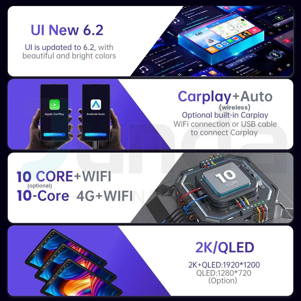 Android 16 Carplay Auto Untuk  - Android Car Stereo 2 Din 8 Core ulasan dan harga