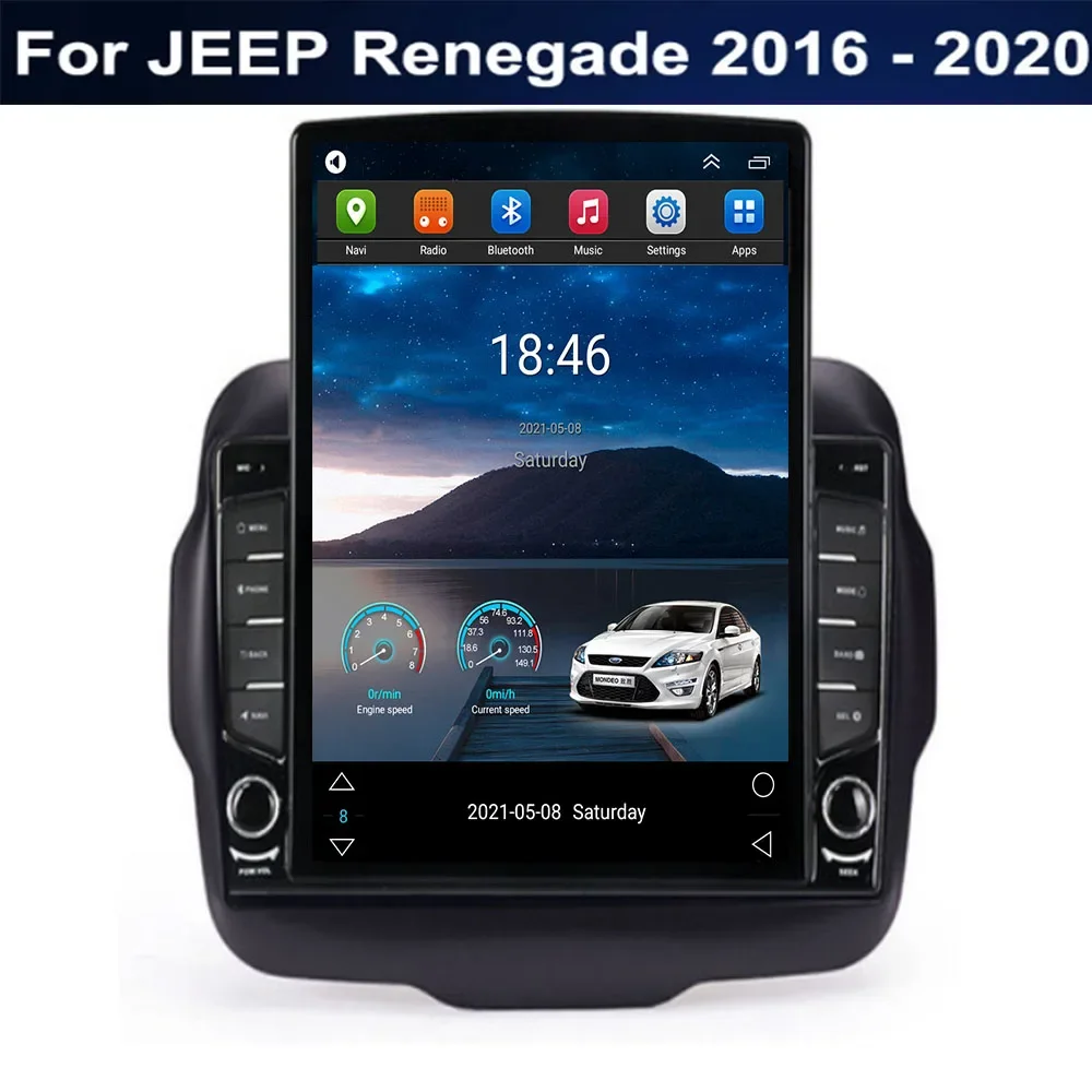 Radio Android Auto 2Din untuk  - Tesla Style Screen Car Radio ulasan dan harga