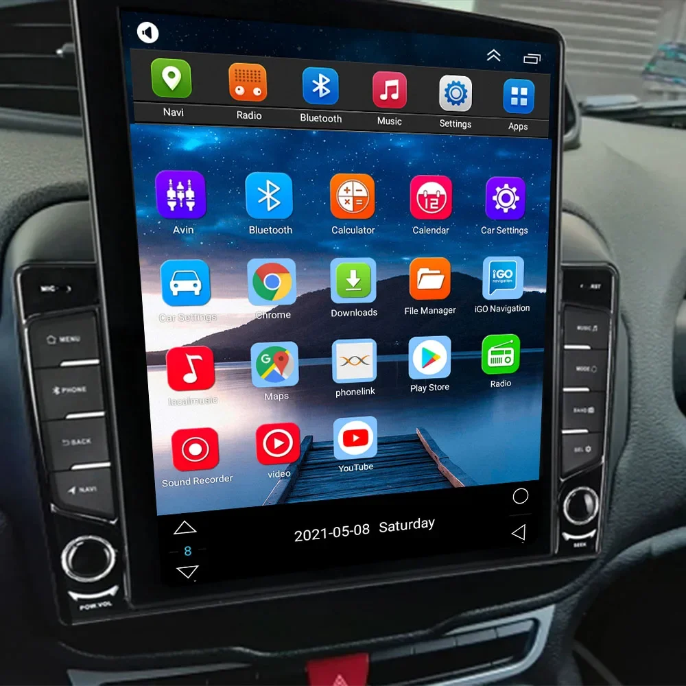 Radio Android Auto 2Din untuk  - Tesla Style Screen Car Radio ulasan dan harga