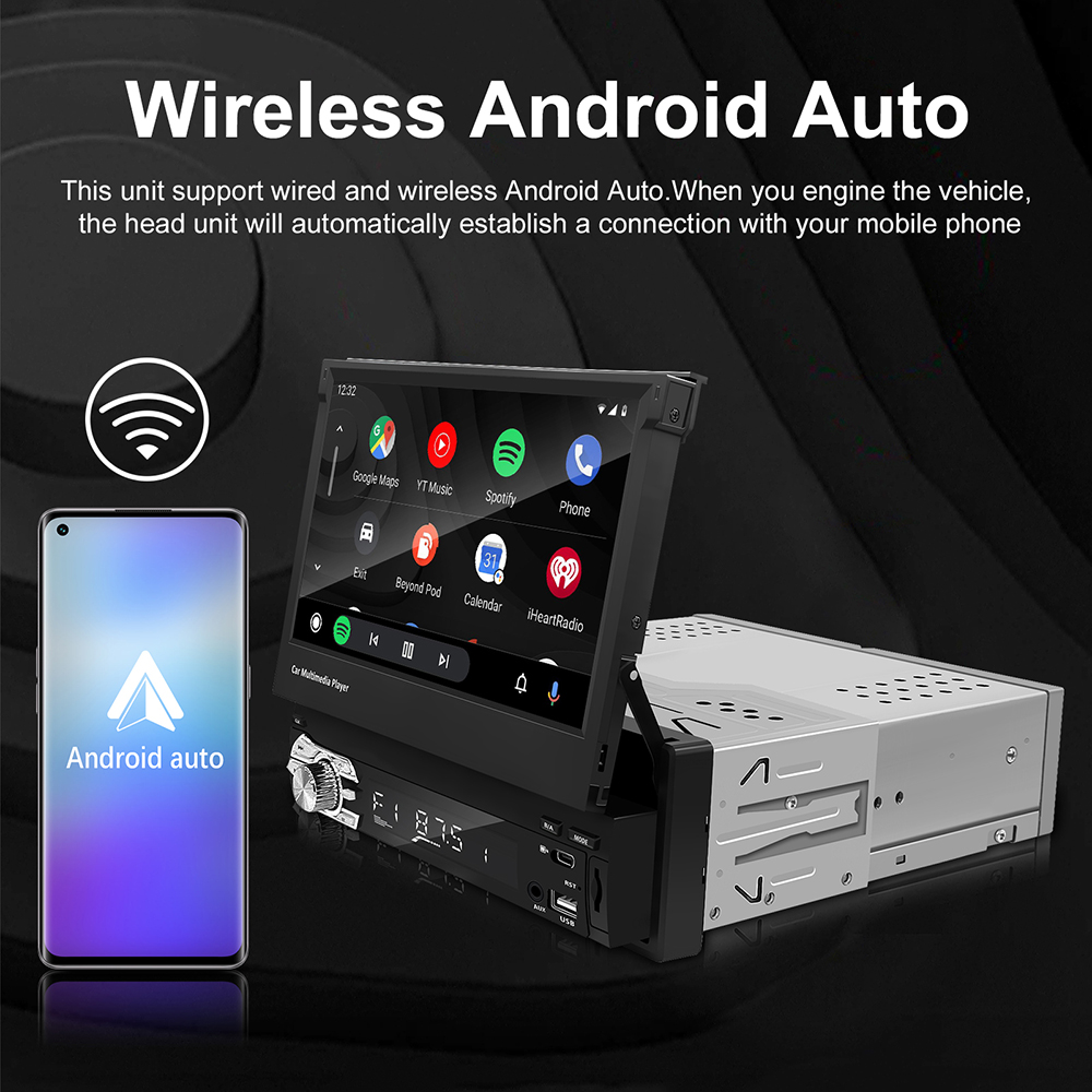 Stereo Mobil Universal 7 Inch  - Car Radio 1 Din Flip Out Screen ulasan dan harga